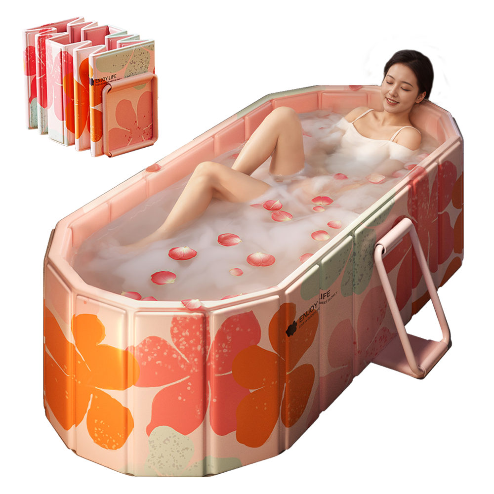 'Portable insulated bathtub, Ice Bath Tub for Athletes, Inflation-free bathtub for shower, Ice Plunge Tub with Cover, Baths at Home & Outdoor